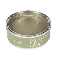 Pintail Candles Geranium & Rose Petal Triple Wick Tin Candle Extra Image 2 Preview